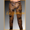 LF002.6 - Leather jeans brown / black