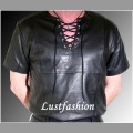 LF202S - Leather shirt black