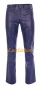 Preview: Lederhose Lederjeans dunkelblau Preview: Lederhose Lederjeans dunkelblau