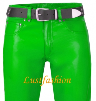 Lederhose Lederjeans hellgrün Lederhose Lederjeans hellgrün