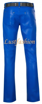 Lederhose Lederjeans blau Lederhose Lederjeans blau