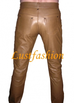 Lederhose Lederjeans hellbraun Lederhose Lederjeans hellbraun