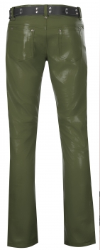 Lederjeans olivgrün Lederjeans olivgrün