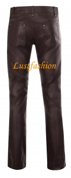 Lederhose Lederjeans dunkelbraun Lederhose Lederjeans dunkelbraun