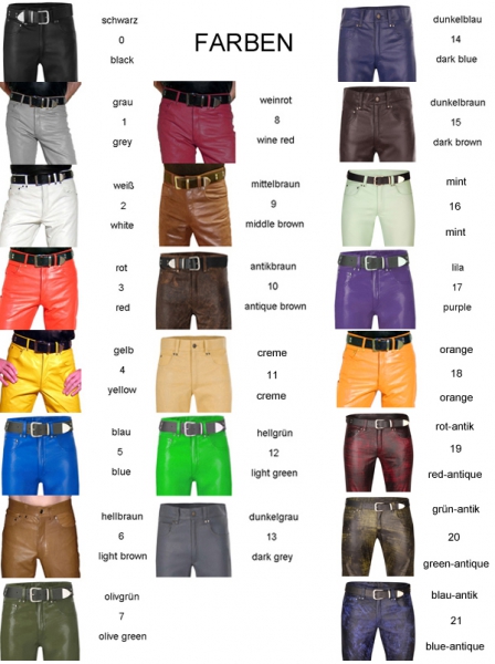 Lederhose mit schwarzen Nähten Lederhose mit schwarzen Nähten