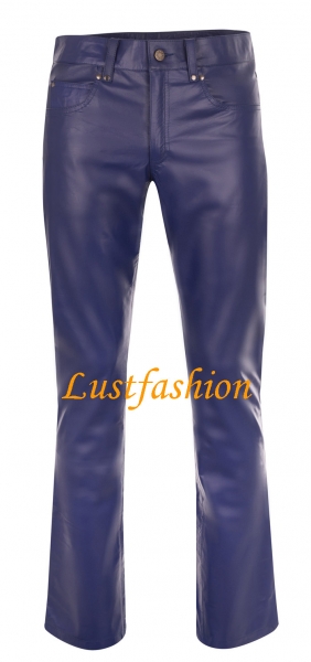 Lederhose Lederjeans dunkelblau Lederhose Lederjeans dunkelblau