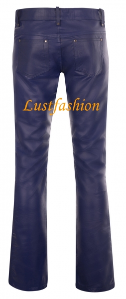 Lederhose Lederjeans dunkelblau Lederhose Lederjeans dunkelblau