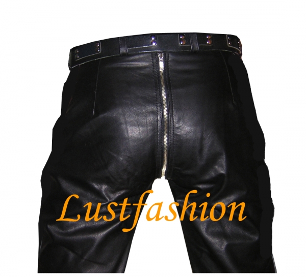 Cod Piece Lederhose, Zip hinten Cod Piece Lederhose, Zip hinten