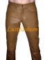 Preview: Leather jeans light brown Preview: Leather jeans light brown