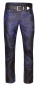 Preview: Leather trousers blue-antique Preview: Leather trousers blue-antique