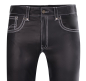 Preview: Leather jeans with white seams