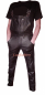 Preview: Bib pants dark brown W34 L32 leather lined