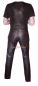 Preview: Bib pants dark brown W34 L32 leather lined