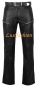 Preview: Design Lederhose schwarz W38 L34