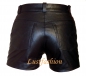 Preview: Leather Shorts Retro style black W40 unlined