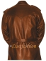 Preview: Ledermantel mittelbraun Gr. XL