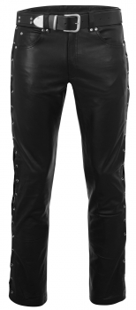 Schnürlederhose schwarz W34 L32