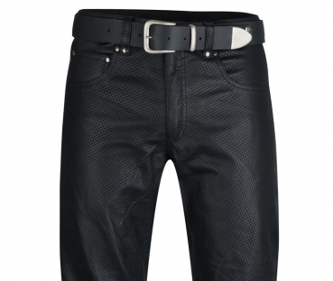 Trousers perforated black W32 L34