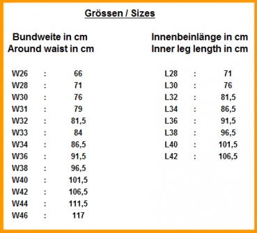Schnürlederhose schwarz W34 L32