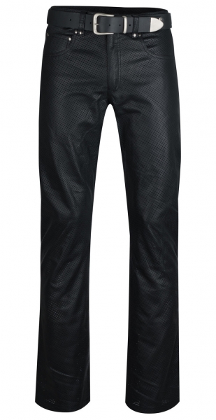 Trousers perforated black W32 L34