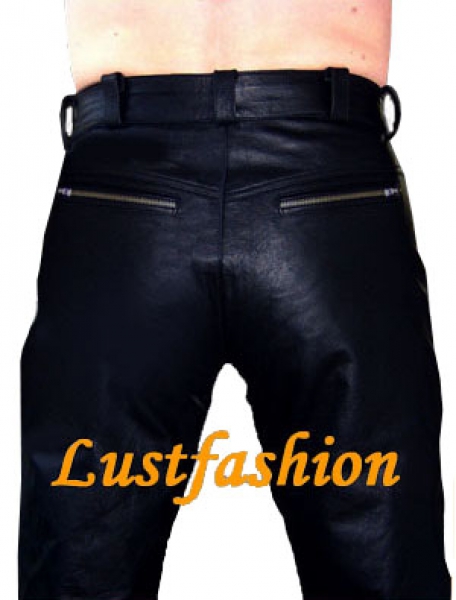 Cod Piece Lederhose schwarz W36 L34